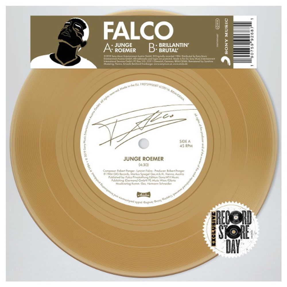 Falco / Junge Roemer (Limited Edition)(Coloured Vinyl)(7&quot; Vinyl Single)