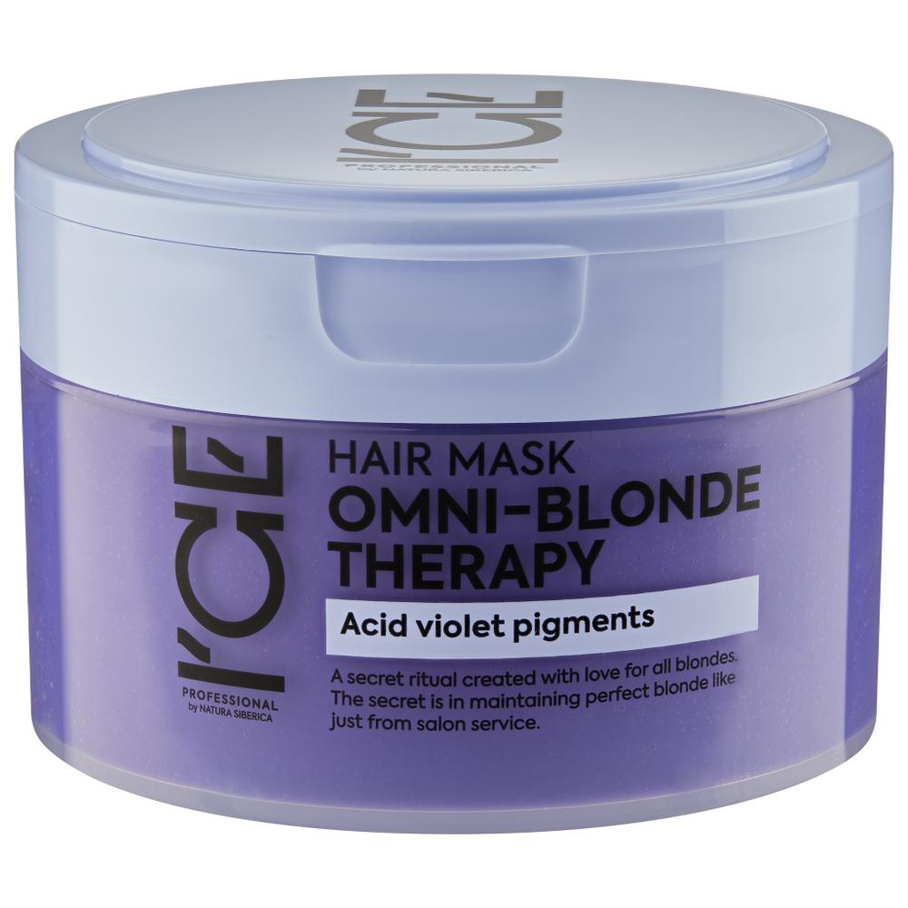 Маска ICE Hair Mask Omni-Blonde Therapy тонирующая для светлых волос - 200 мл.