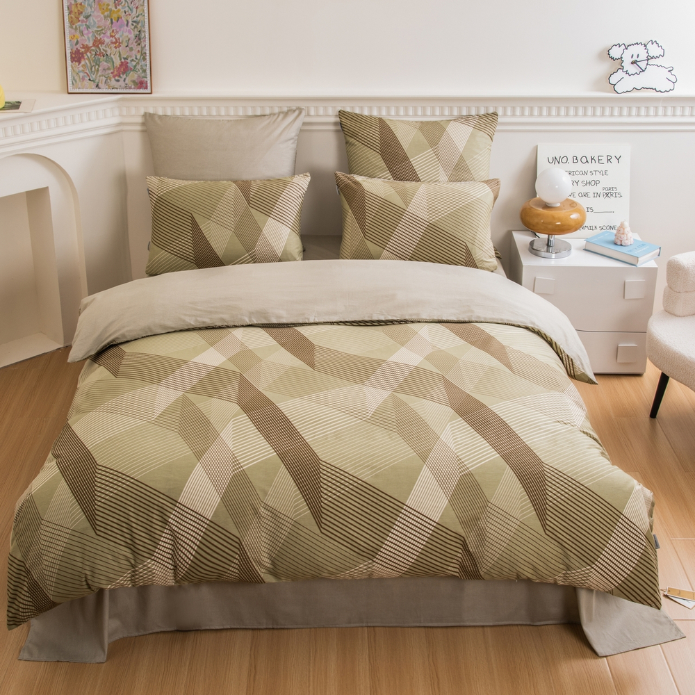 Комплект постельного белья Люкс Сатин 100% хлопок на резинке AR351