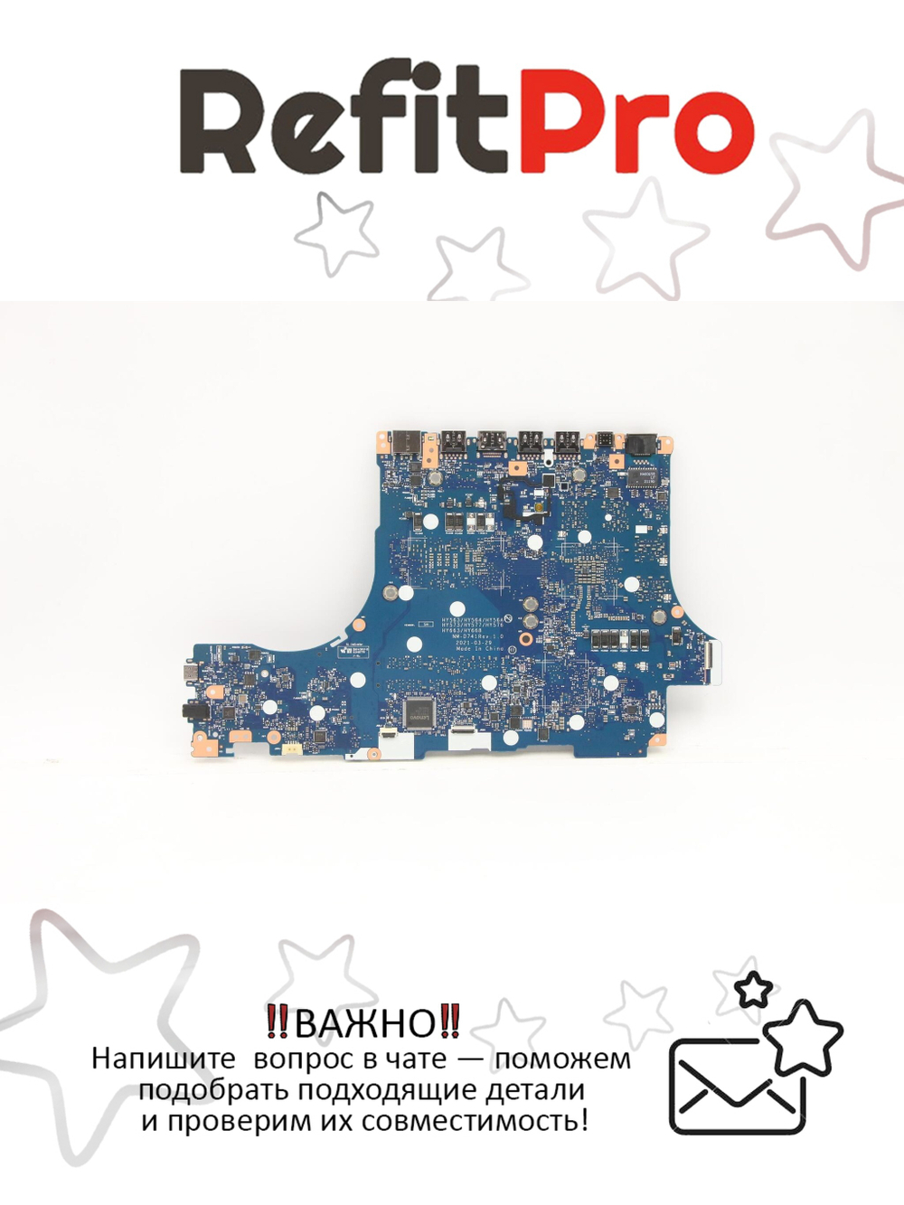 Материнская плата для ноутбука Lenovo Legion 5-15ITH6 NOK I711800H RTX3050TI RM (5B21C81135), оригинал