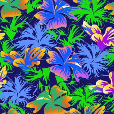 Яркие тропические цветы