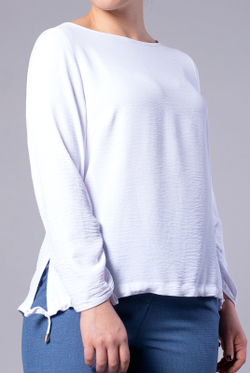 Блузка женская 2860ЛП, белый #97Бел092860ЛП