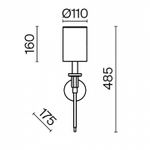 Бра Maytoni Florida MOD148WL-01CH