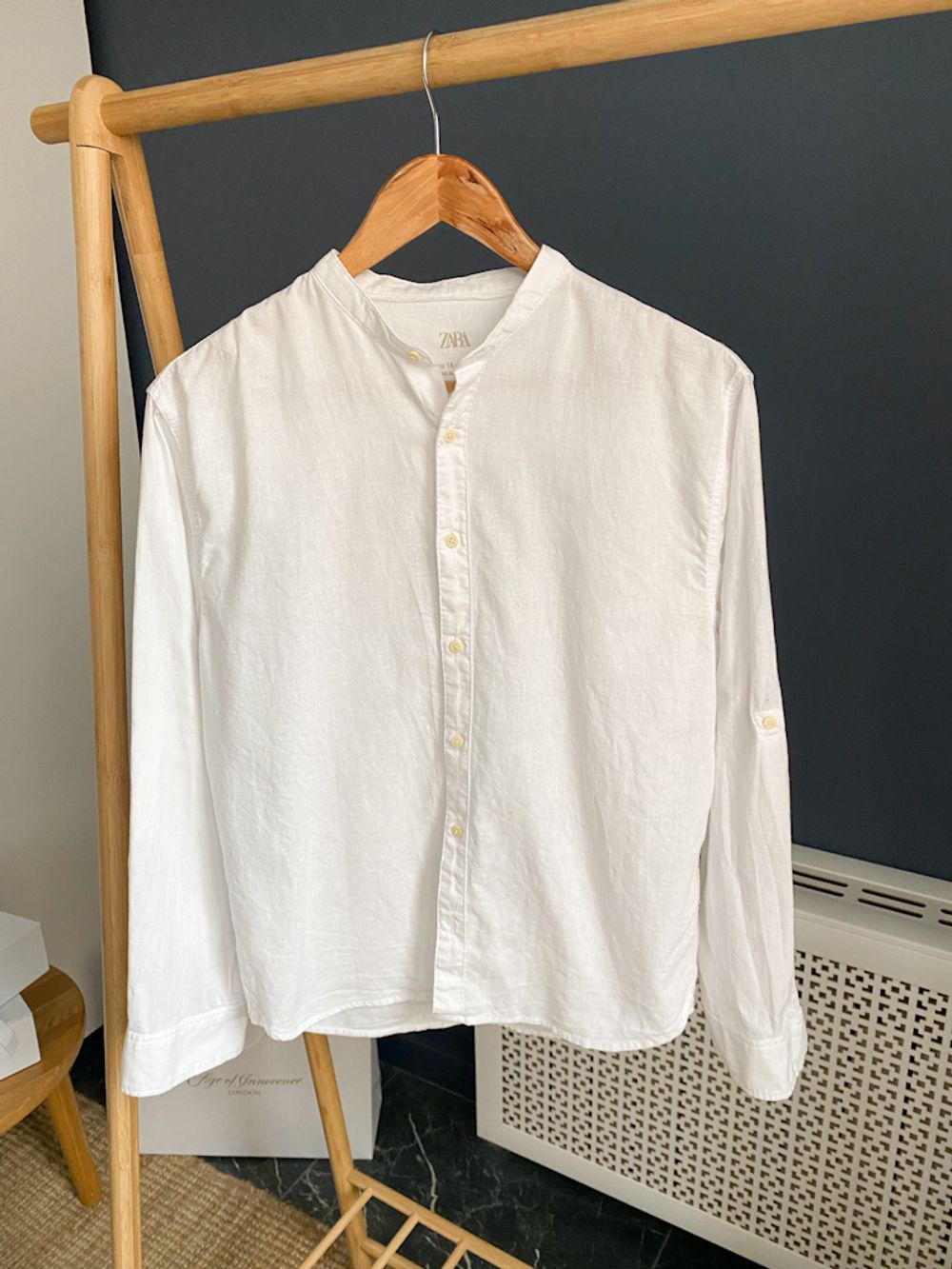 Хлопковая рубашка Zara, 164