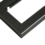 Рамка 2-местная (без перемычки), металл, STEKKER, MFR00-7012-05, серия Катрин, черный 50032