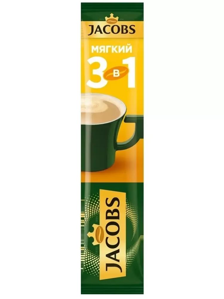 Напиток кофейный растворимый Jacobs Monarch, 3 в 1 мягкий, 12 гр