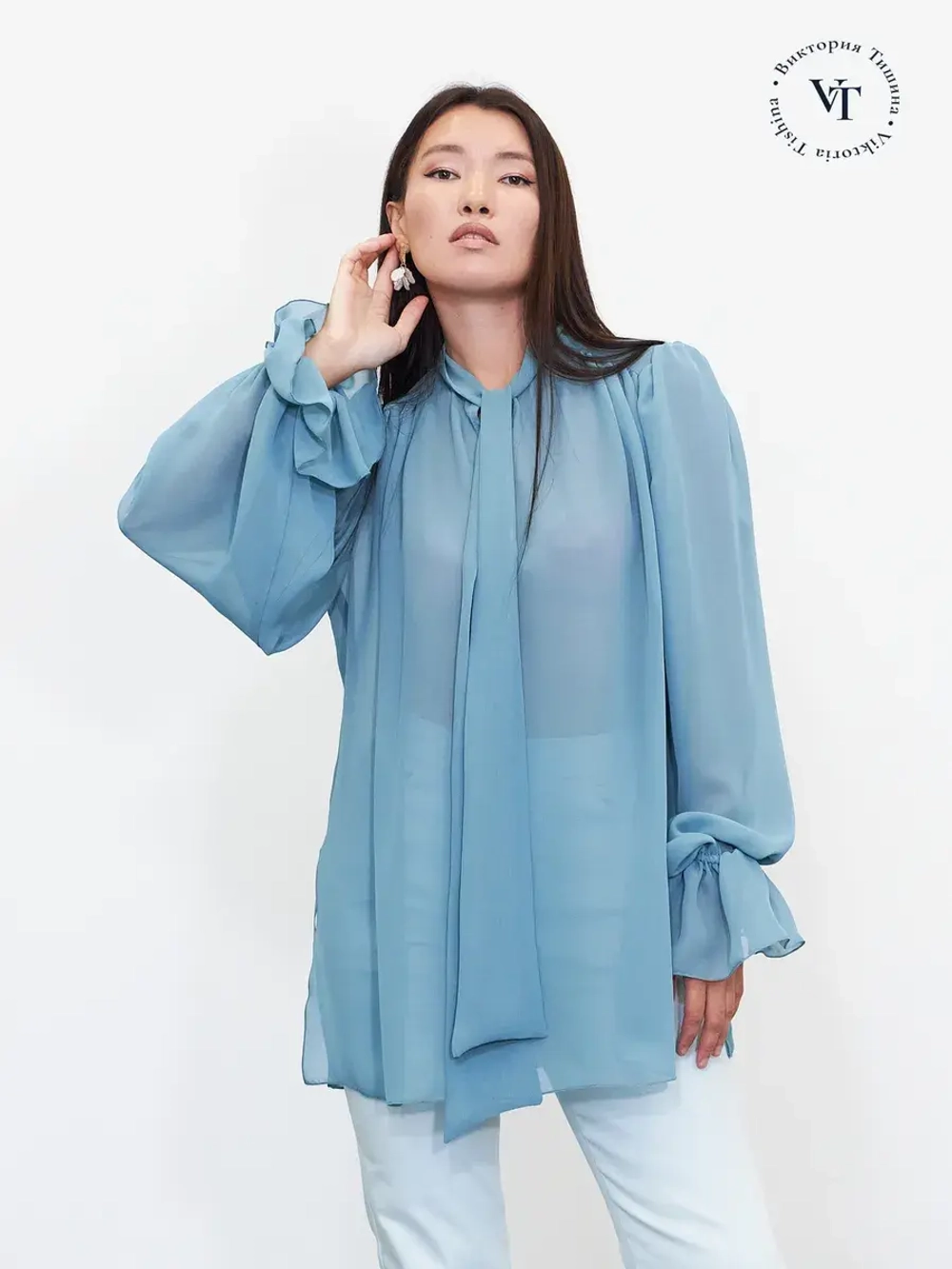 Блузка нарядная шифоновая