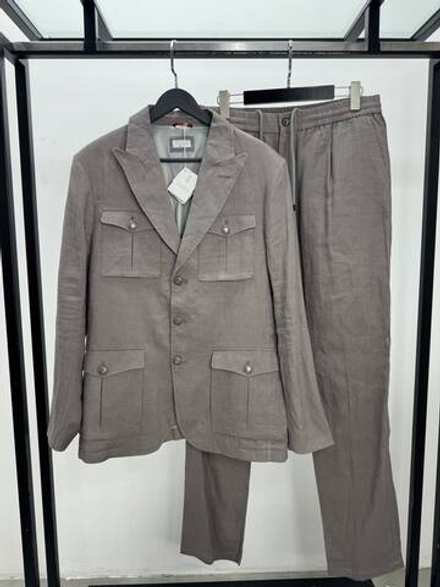 Льняной костюм Brunello Cucinelli