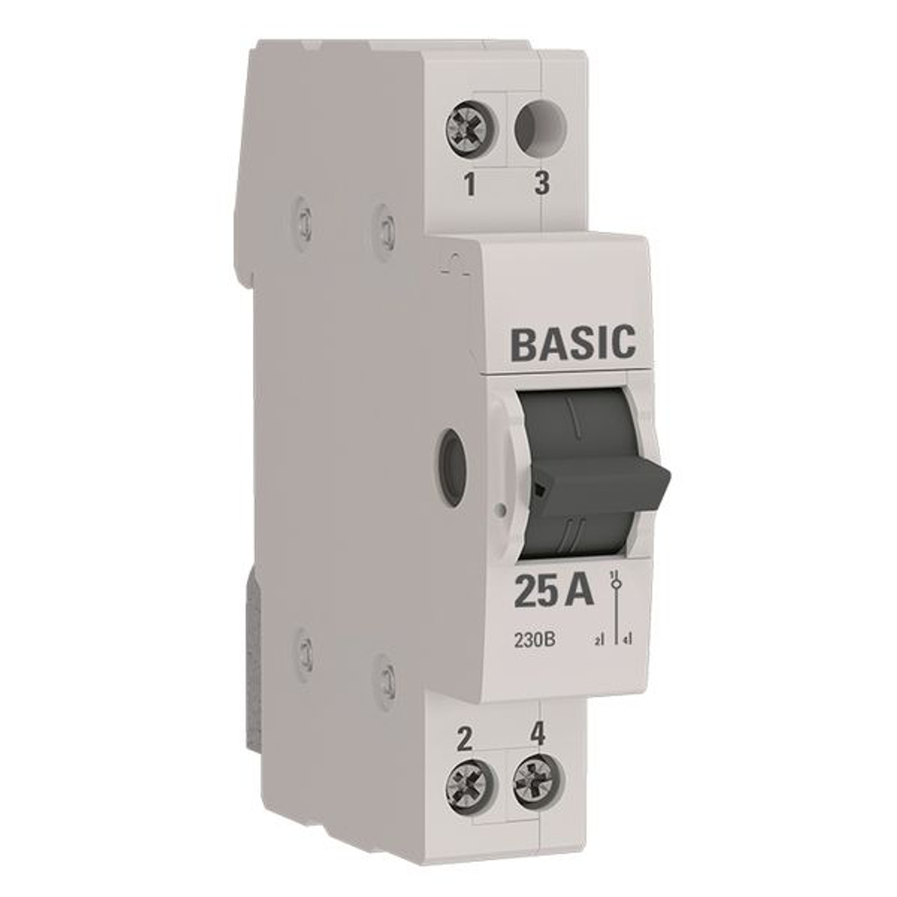 Трехпозиционный переключатель 1P 25А Basic