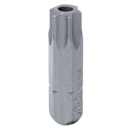 Цена на KING TONY (102540U) Вставка (бита) торцевая 1/4", L = 25 мм, TORX с отверстием, T40