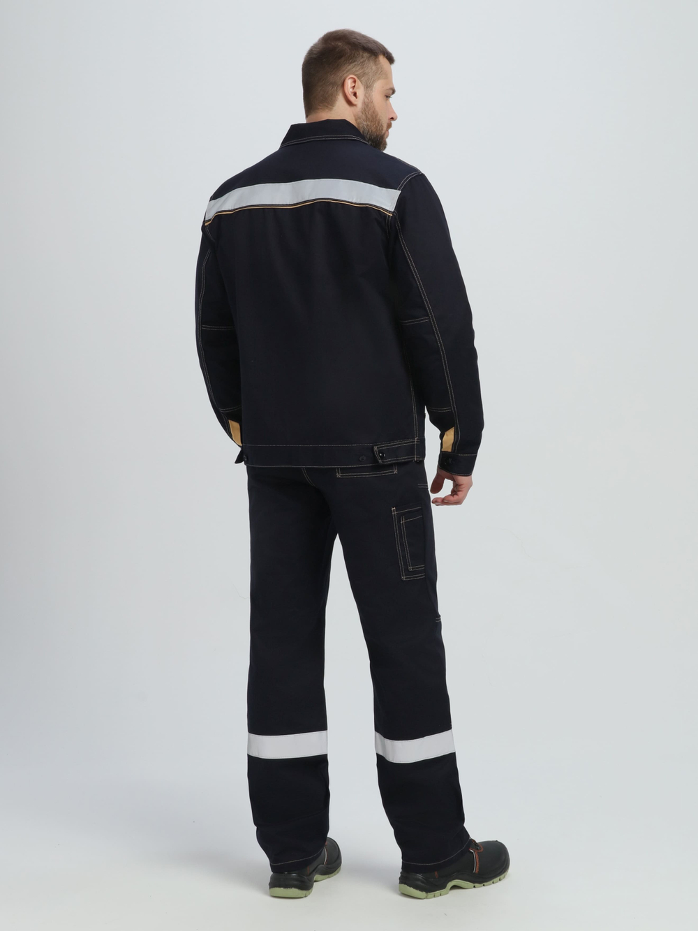 Костюм Троя IMP (тк.Саржа,320) п/к, т.синий/бежевый