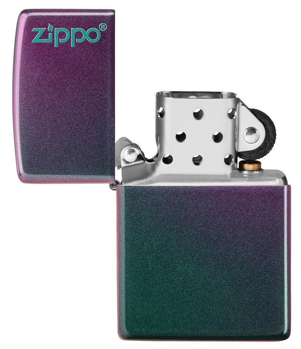 Зажигалка Zippo Classic с покрытием Iridescent, латунь/сталь, фиолетовая, матовая