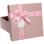 Коробка подарочная «Текстура» 21*21*8,5 см, розовый