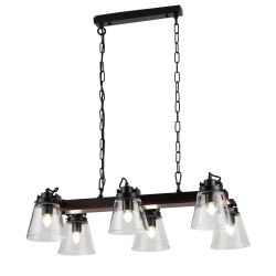 Светильник подвесной (подвес) Rivoli Spartacus 5017-206 6 x E27 60 Вт лофт - кантри уценка | Rivoli
