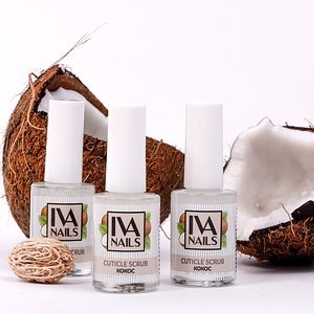 Скраб-желе для кутикулы IVA nails "Кокос", IVA NAILS