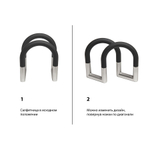 Держатель для салфеток swivel, черный/никель