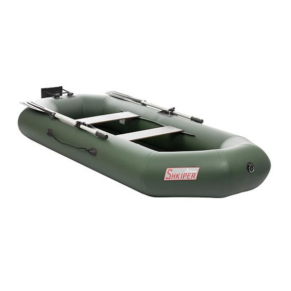 Лодка Тонар Шкипер 280НТ навесной транец (зеленый)