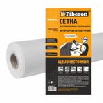 SMF053T Сетка интерьерная штукатурная, стекловолокно, 1*50 м, ячейка 5*5, белая, Fiberon (65 г/м2)