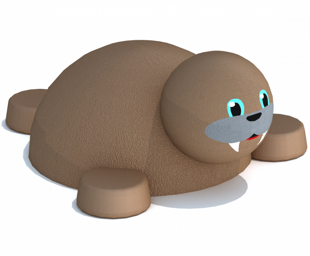Резиновая фигура 3D Морж из резиновой крошки