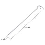 Мангал сборный стальной, размер 500х300х500 мм + 6 шампуров из нержавеющей стали, в коробке, 701728