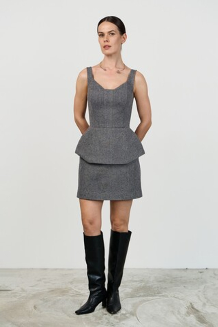 Юбка мини шерстяная