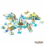 Большой надувной аквапарк «Аква Платформа» 30×27,8×4,3 м