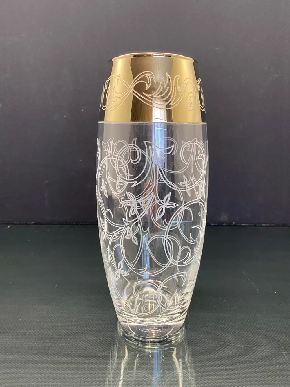 Ваза для цветов стеклянная (Абстракция)