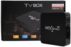 Смарт приставка андроид тв 16000 тв каналов и онлайн-кинотеатр mxq pro 4k 5g 1/8gb