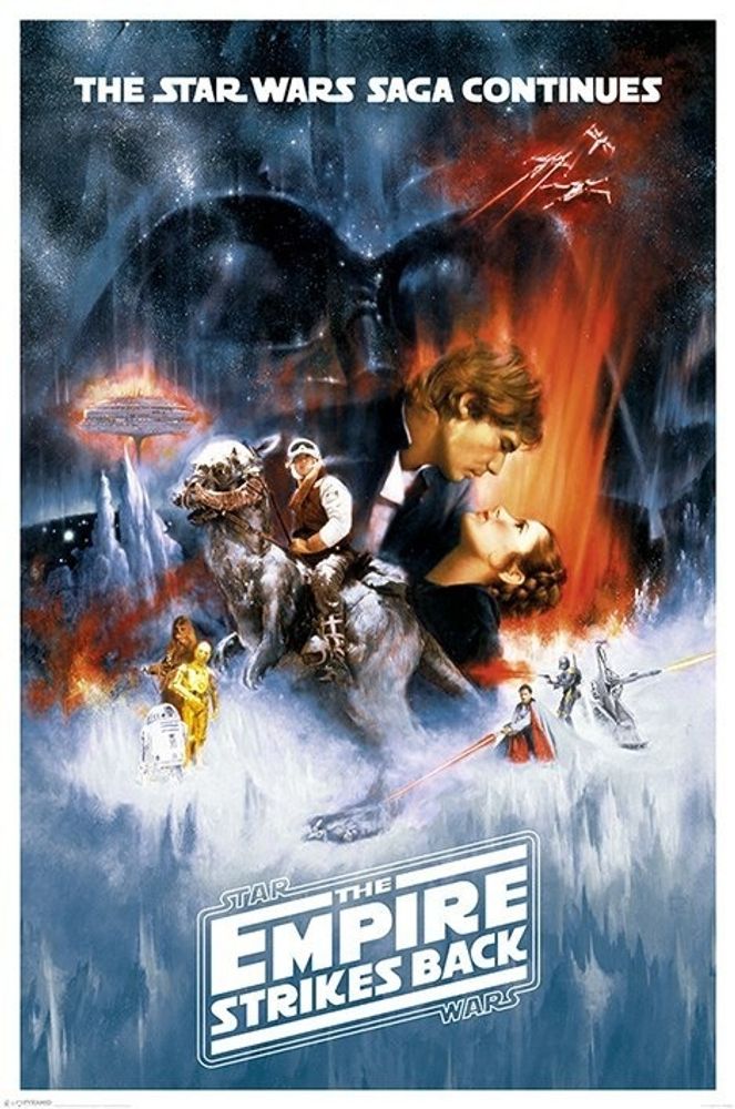 Лицензионный постер (149) Star Wars The Empire Strikes Back