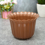 Горшок цветочный "Виола" 1л d156мм h110мм, коричневый-перламутр