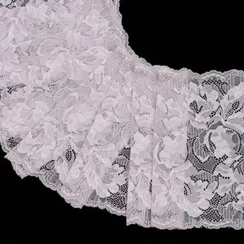 Кружево эластичное лавандово-серое 20 см, Китай