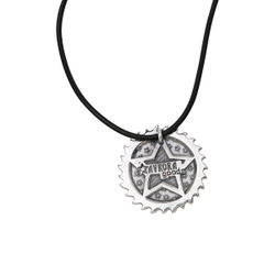 "Диск" подвеска в серебряном покрытии из коллекции "Стройка" от Jenavi