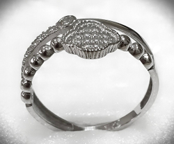 "Эстерелла" - ювелирное серебряное кольцо 925 пробы