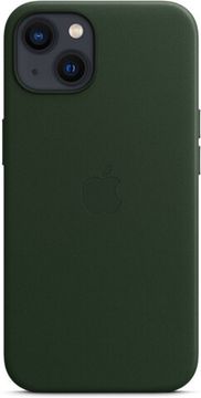 Чехол Apple Leather Case with MagSafe for iPhone 13 mini, «зелёная секвойя»
