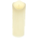 Сувенир с подсветкой «Свеча восковая - Небесная» 7,5*20 см - облита воском (работает от батареек 3 ААА)