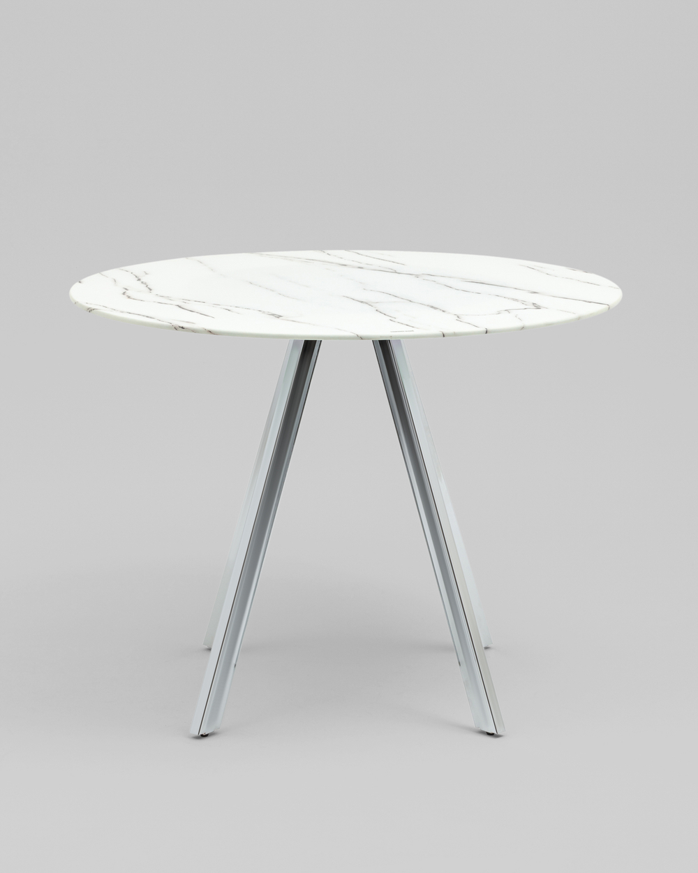 Стол обеденный Хьюстон D100 белый стеклянный