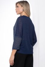 Блуза "Стильный замысел" (синяя) Б9087 LT Collection