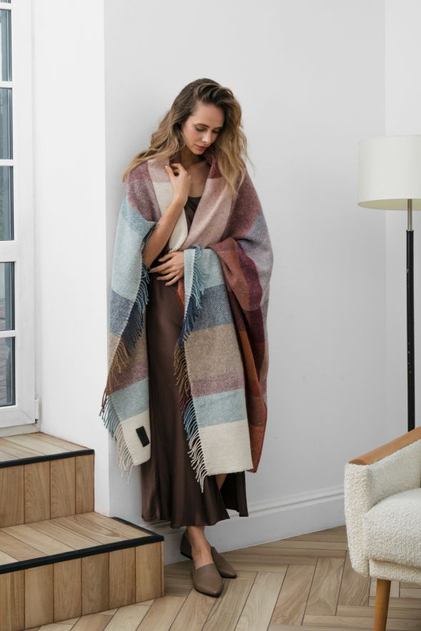 Плед шерсть мериноса Артиджиа 120х180