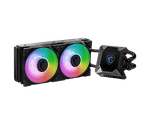 Водяное охлаждение для CPU MSI MPG CORELIQUID K240 V2. Socket Intel/AMD, 4pin, Fan 2x120см, ARGB