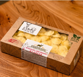 Пельмени "Мясницкие" из мяса дикого оленя ТМ Крымская охота 450 г