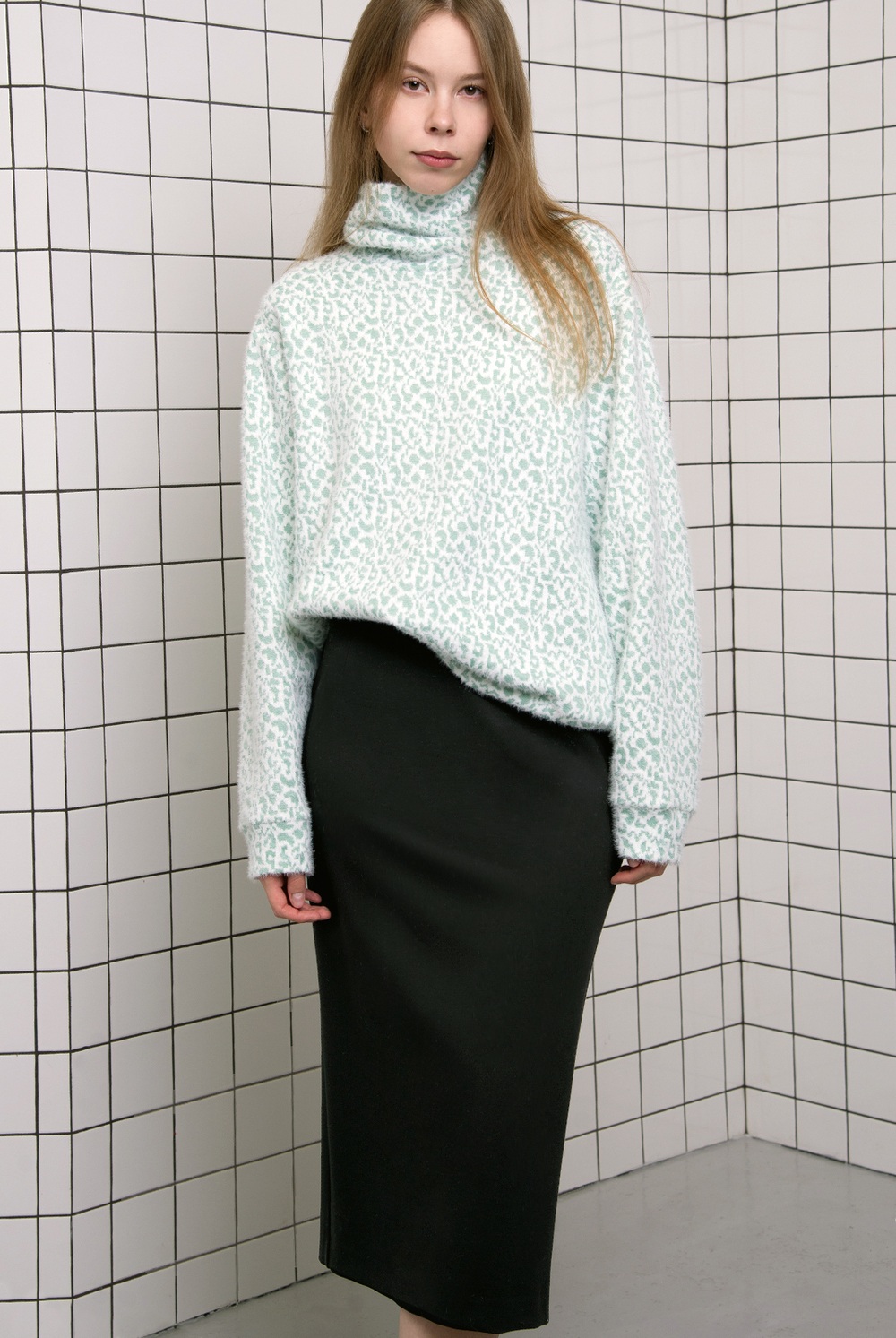 Юбка женская 4177зп-70, черный #234Ча014177зп-70