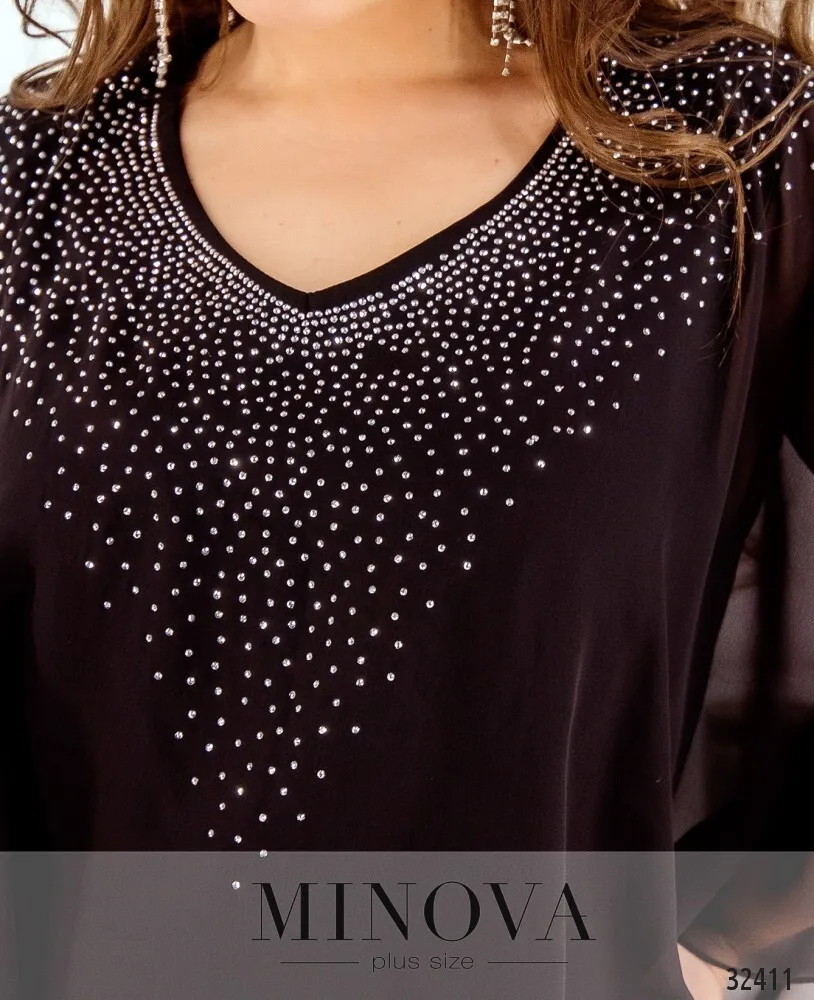 Платье 8612-черный Minova