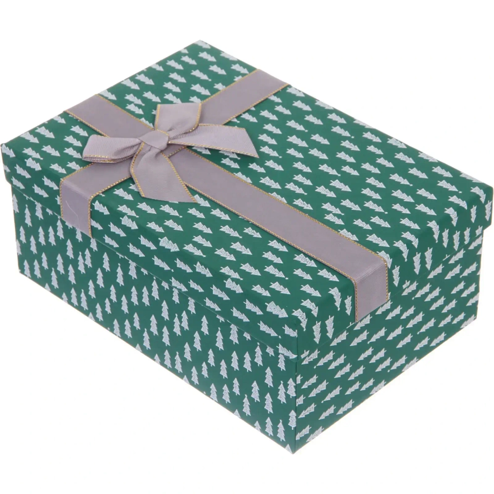 Коробка подарочная «Зимняя радость» 23*16*9,5 см, Зеленый