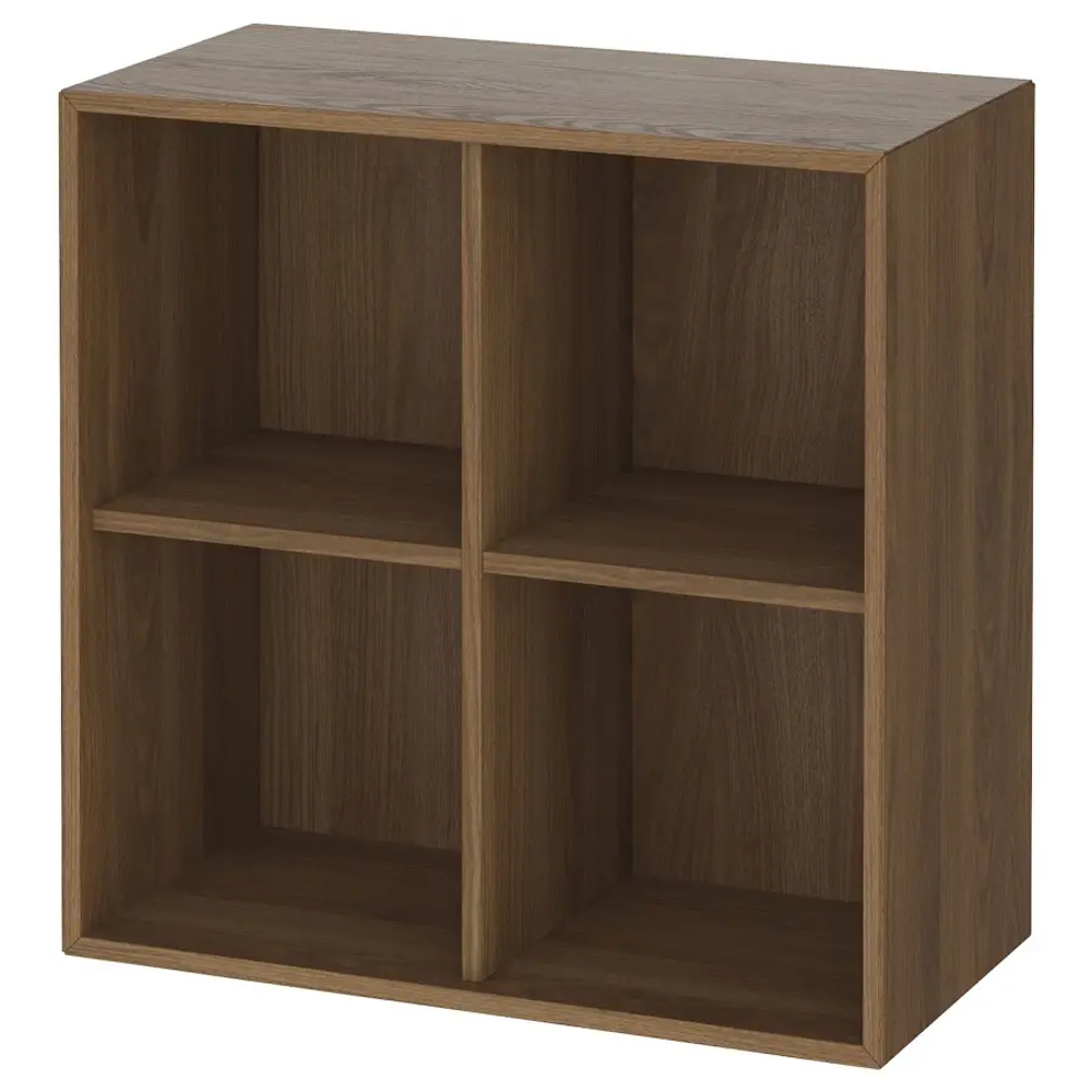 Шкаф навесной с 4 отделениями - IKEA EKET / ЭКЕТ ИКЕА, 70x35x70см, коричневый