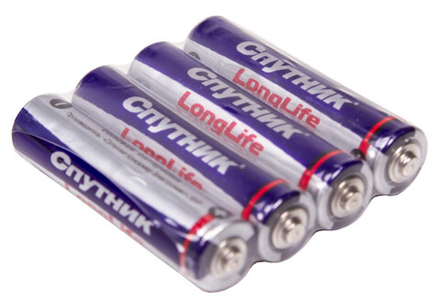 Батарейки АА (пальчик) "Спутник" 4шт/1200