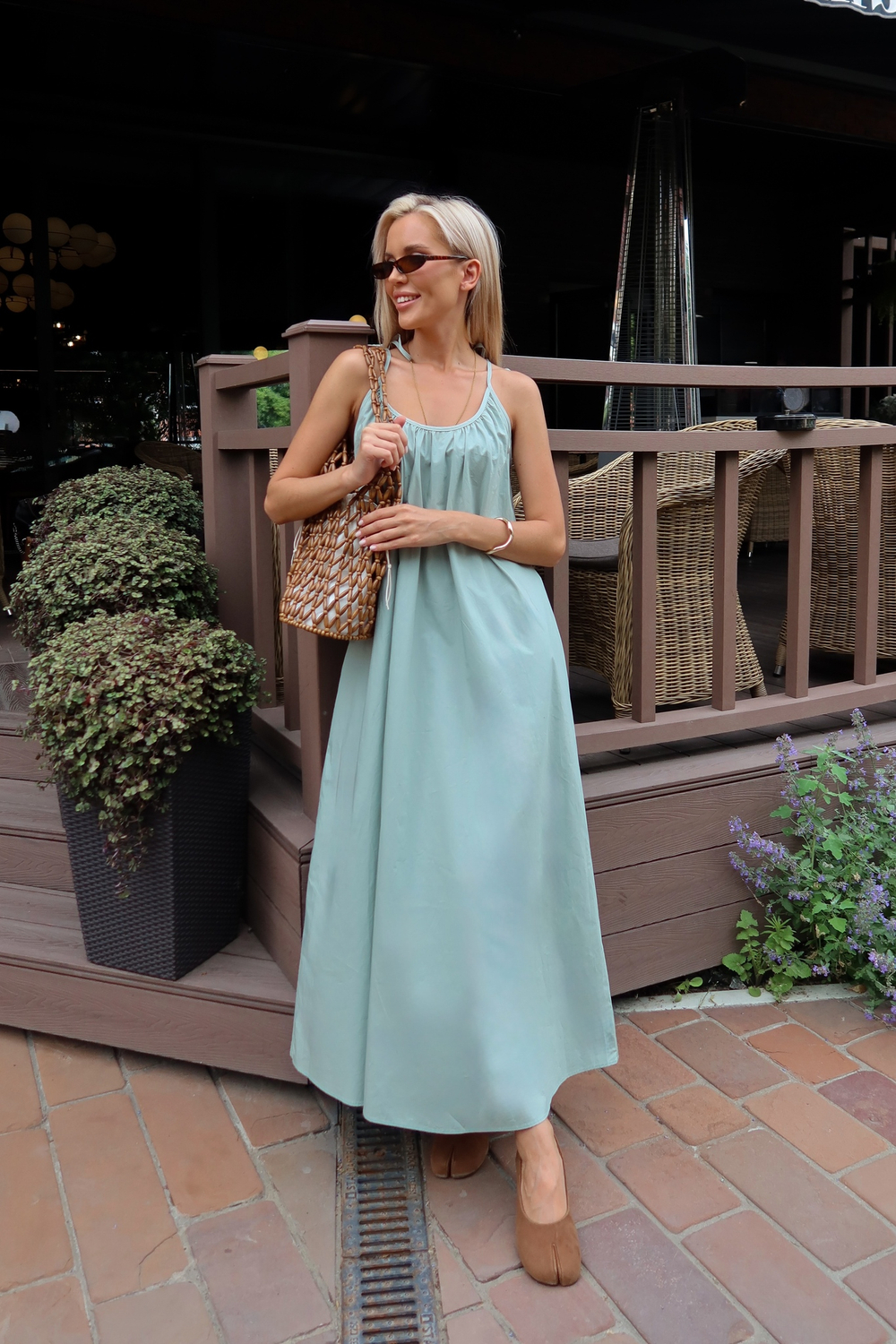 Сарафан в длине макси из хлопка