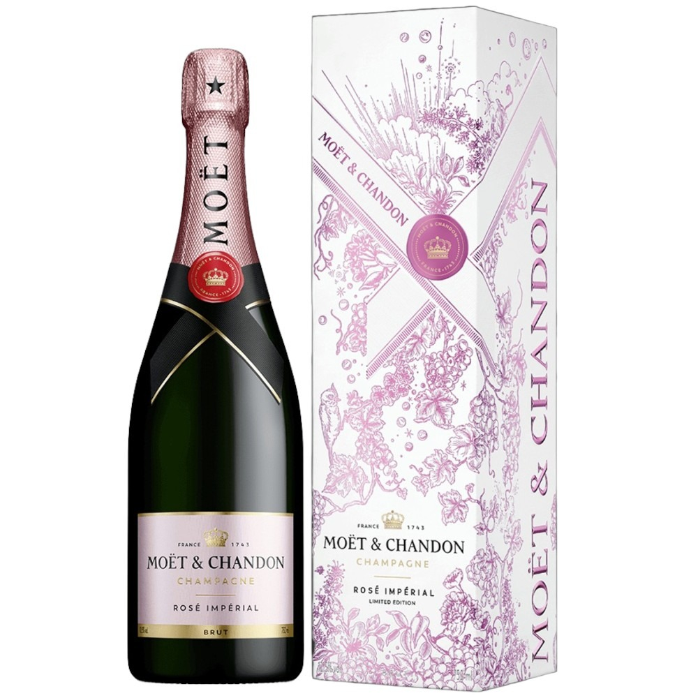 Шампанское Moet & Chandon Imperial Brut Rose 0,75 л. в подарочной коробке