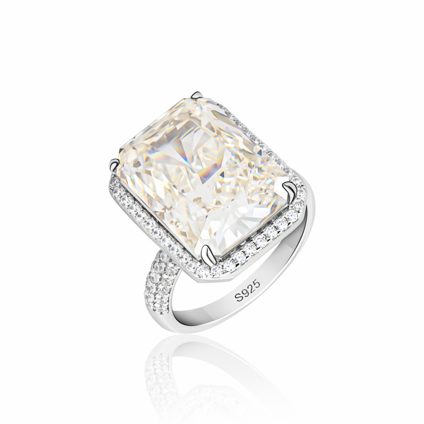 Кольцо крупный прямоугольник