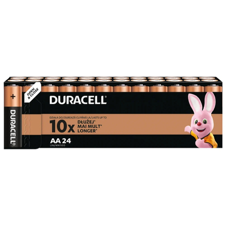 Батарейки Duracell 1024886 АА алкалиновые 1,5v 24 шт. LR6-24BL BASIC