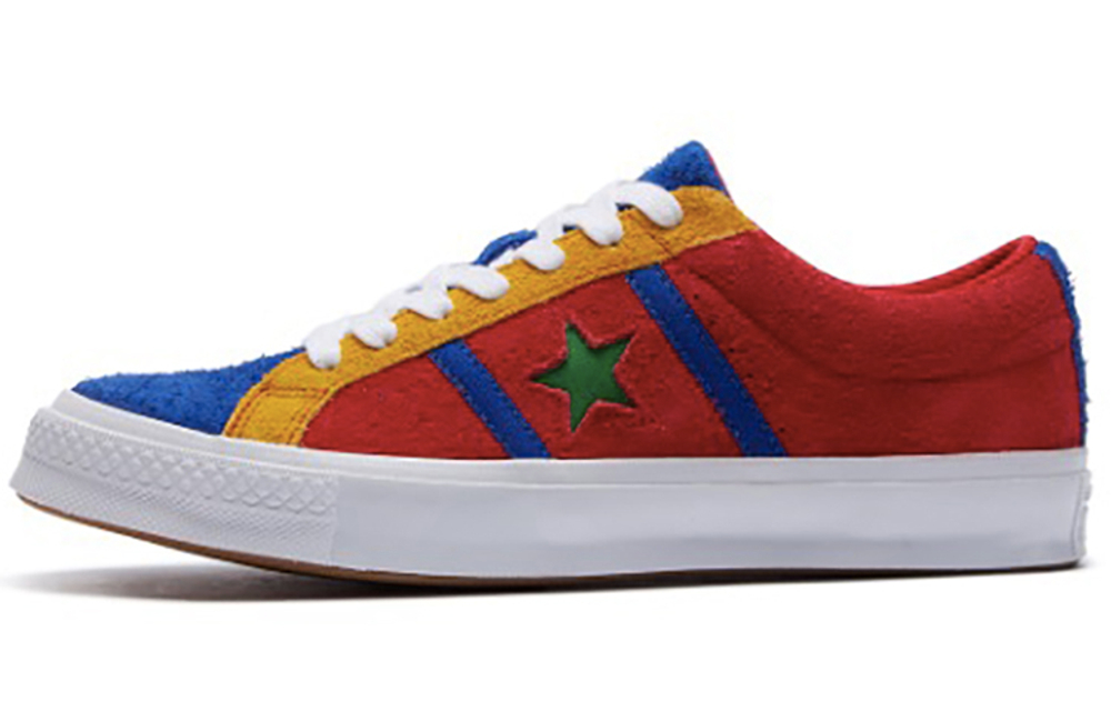 Converse One Star Non-Slip Lightweight Low Panel Shoes Red and Blue